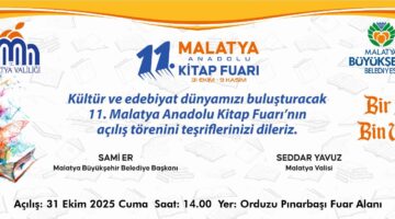 11.Malatya Anadolu Kitap   ve Kültür Fuarı Açılıyor